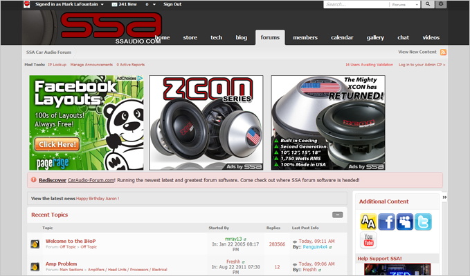 SSA Car Audio Forum