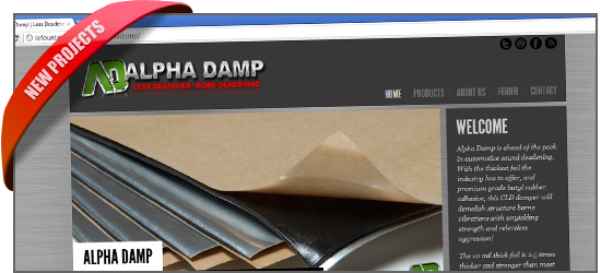 the new AlphaDamp.com website